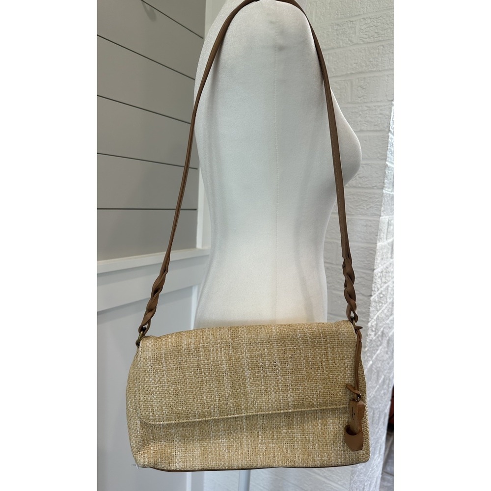 Vintage Etienne Aigner Handbag Paper Straw Woven Crossbody‎